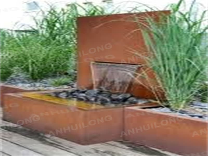<h3>Corten Steel Free Standing Pond Water Wall - Flora Select</h3>
